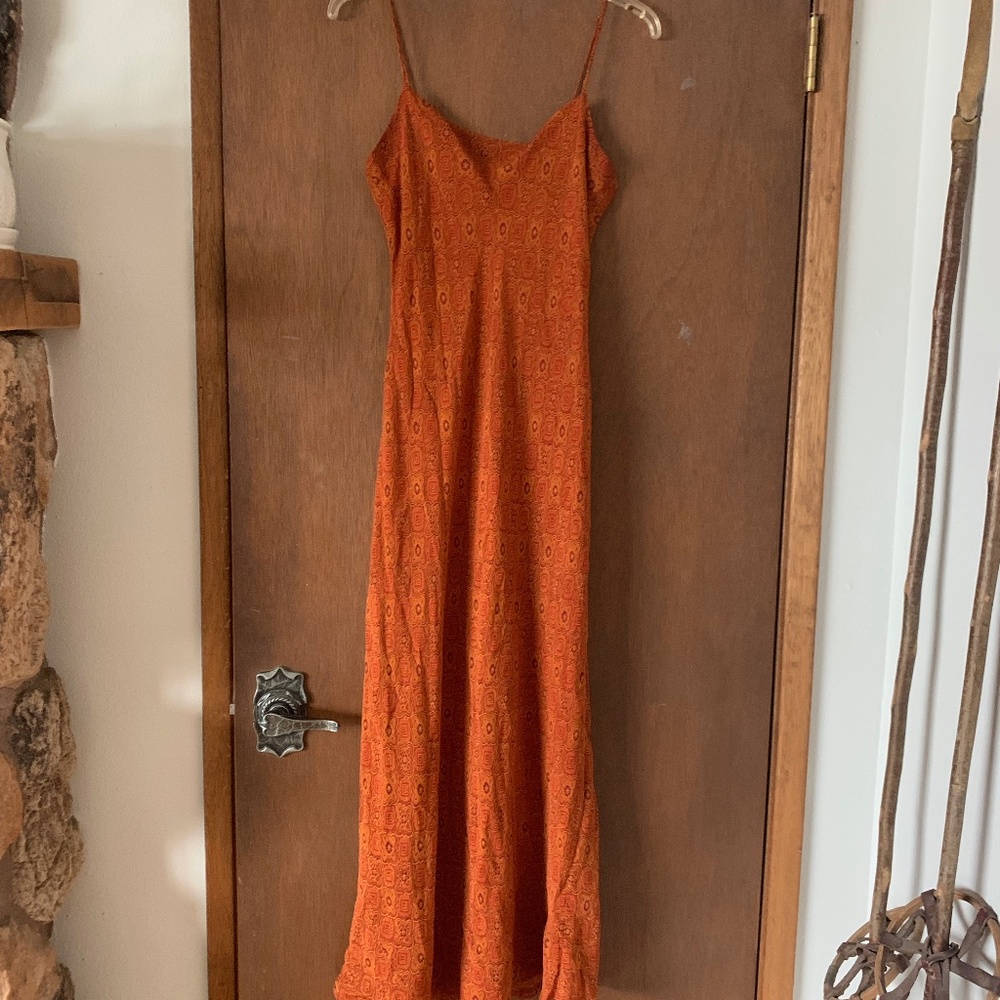 Orange, Ann Taylor,  Silk Dress, size 6